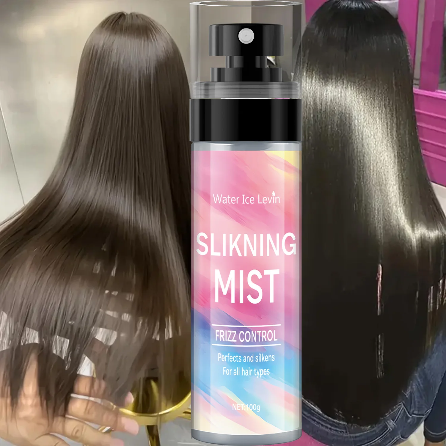 

100 мл, спрей для ухода за волосами, инновационная технология для устранения универсального ухода, создание ощущения натуральной сосны лотоса, отделка без остатков, не требующего средства, длительного укладки и объема.