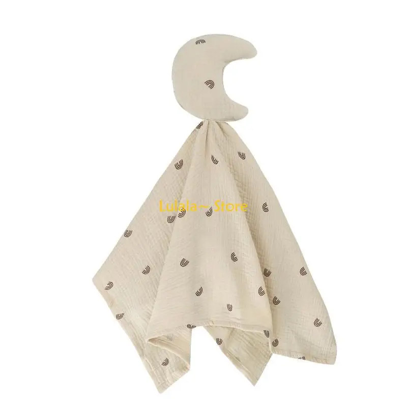 Y4QA Baby Soothe Appease Towel Sleeping Dolls Newborn Comforting Towel Saliva Towel