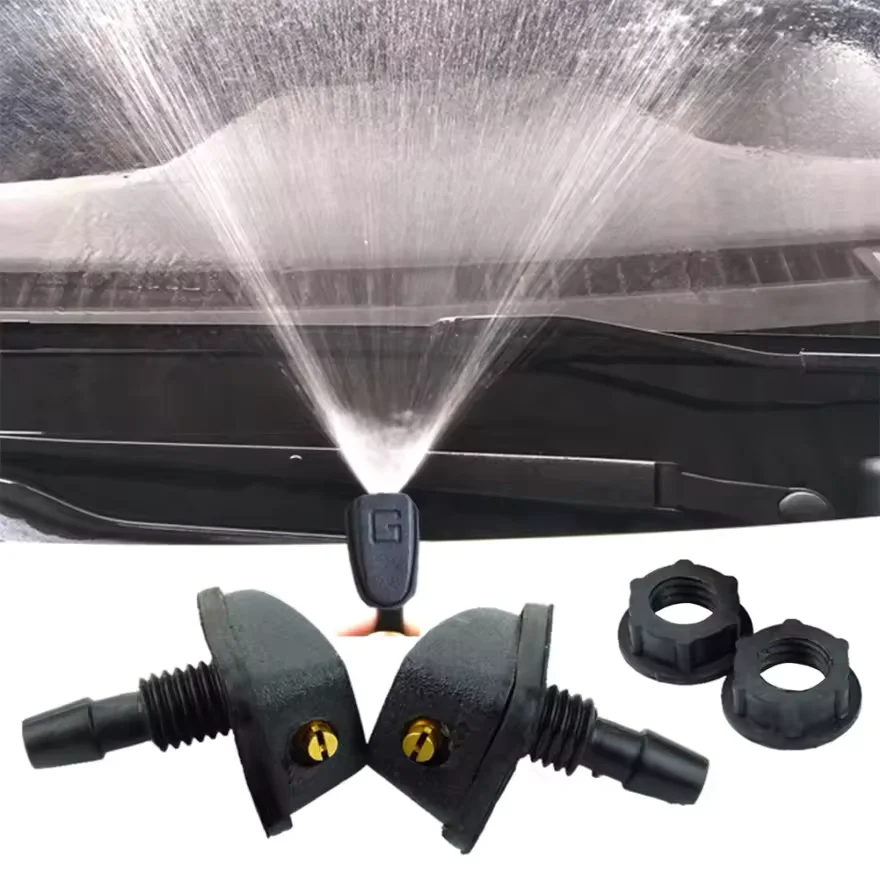 

5/10Pcs Car Universal Front Windshield Wiper Nozzle Jet Sprayer Kits Sprinkler Water Fan Spout Cover Washer Outlet Adjustment