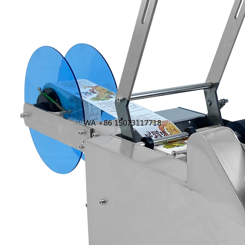 

Best Price Semi-automatic Round Bottle Jar Drink Cosmetic Sticker Labeling Machine