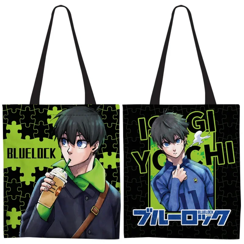 Anime BLUE LOCK Cos Isagi Yoichi Chigiri Hyoma seiseiro Nagi Rin Itoshi ecc. Regalo della borsa di tela della spalla della stampa del fumetto su