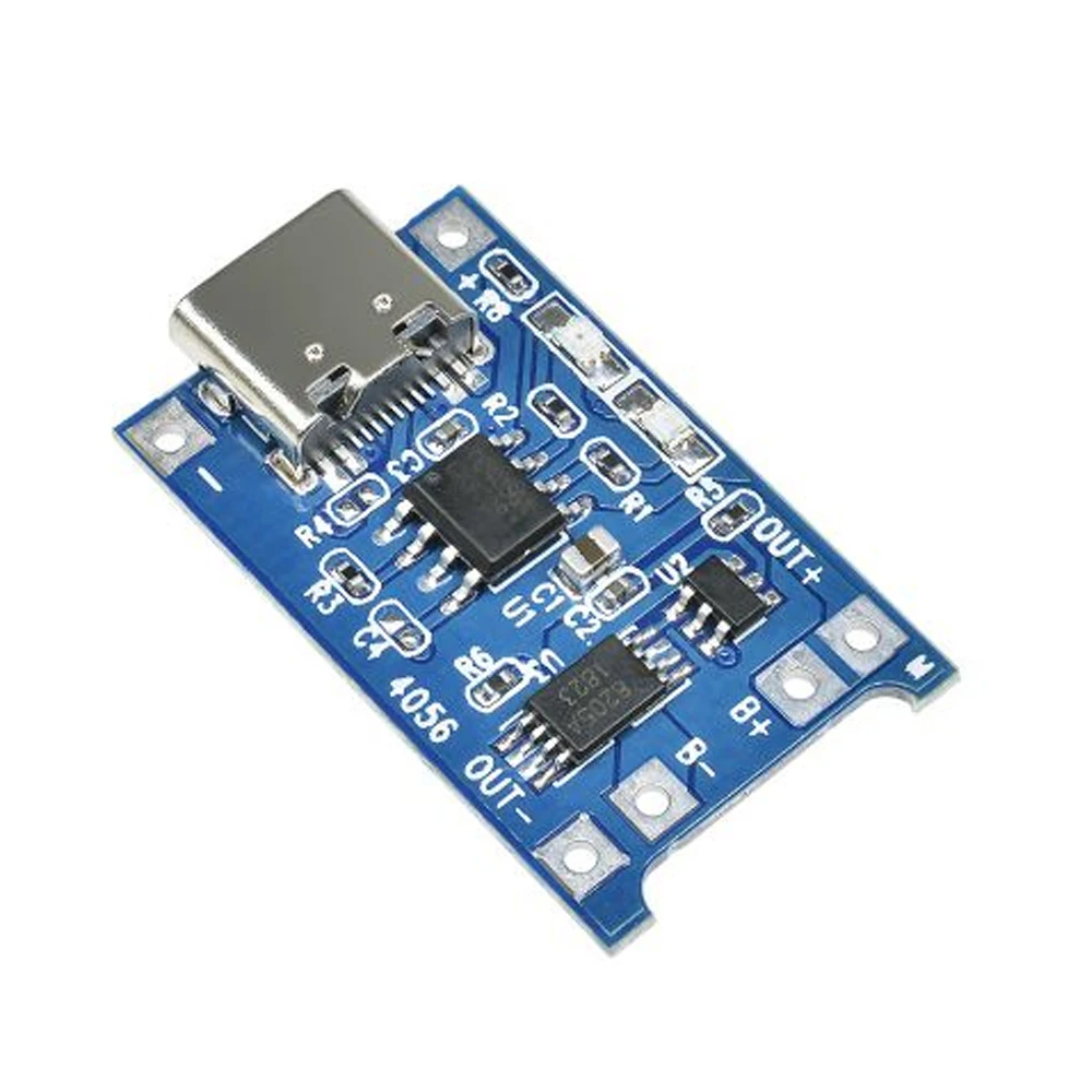 1-10PCS TP4056 Type-C USB 5V 1A 18650 Lithium Battery Charger Module Charging Board with Dual Protection Functions