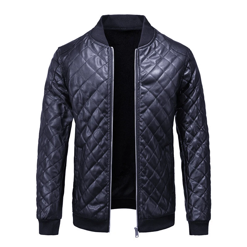 Maxulla Winter Men's PU Jackets Fashion Man Streetwear Hip Hop Motorcycle Leather Coats Casual Warm Leather Jacket Mens Clothing