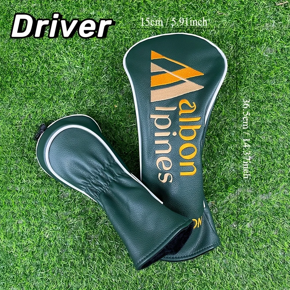 1/4pc Golf Club Head Covers For Hybrid Driver Fairway Wood Covers, Durable Dust-proof Club Protector