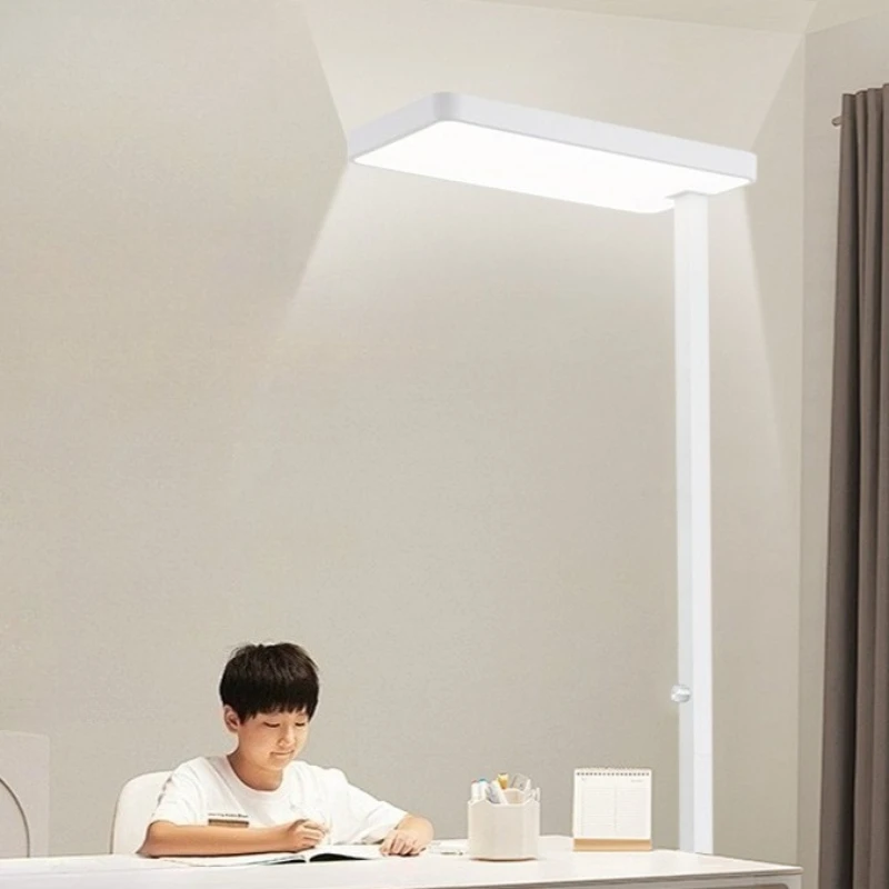 

Iron Floor Lamp Modern Minimalism Floor Lamp Bedroom Living Room Full Spectrum Lighting Light Eye Protection Tricolor Lights