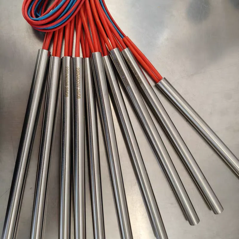 5pcs 220V 10mm Dia. Electric Cartridge Heater 10x60 10x80 10x100 10x120 10x150 10x200mm Stainless Steel Tubular Heating Element
