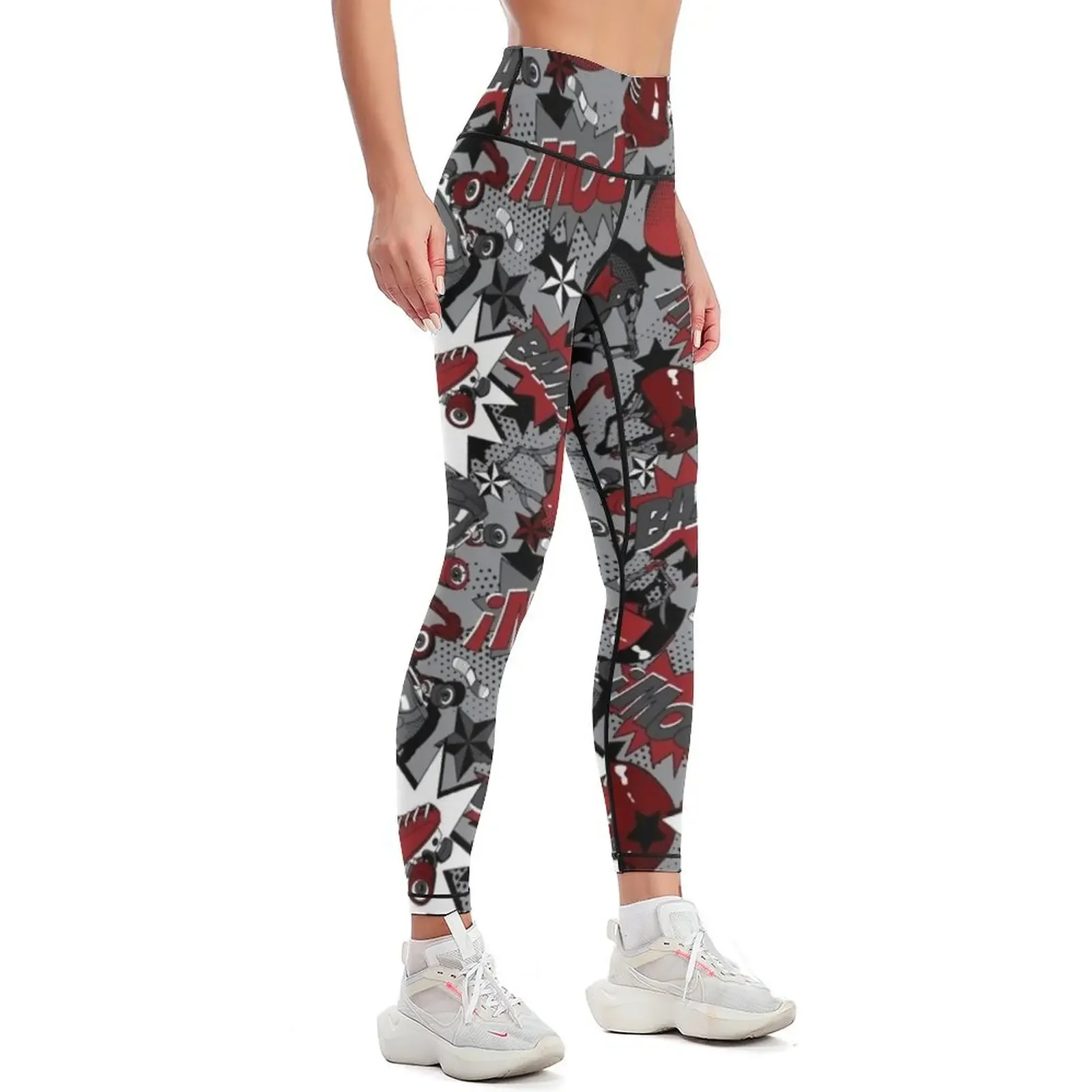 Roller Derby Slam Leggings workout shorts for fitness Womens Leggings