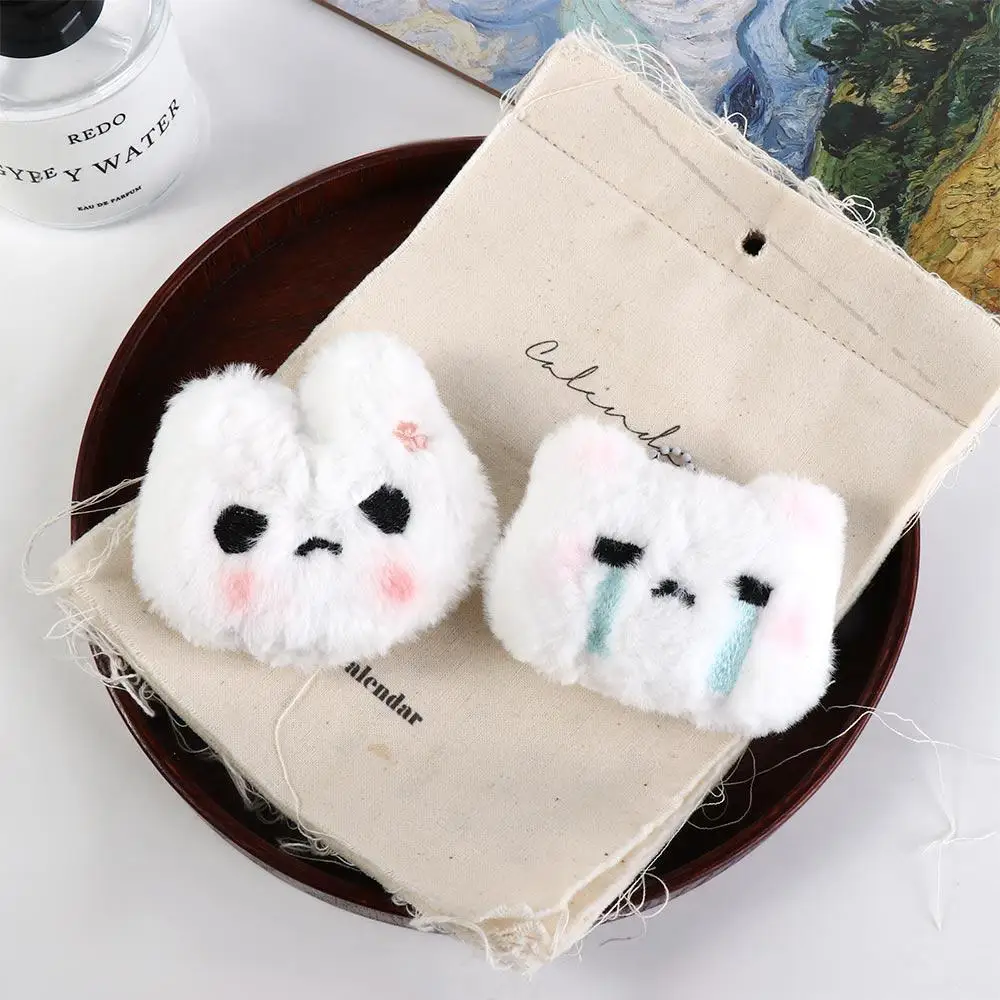 

Plush Stuffed Rabbit Plush Keychain Blush Angry Rabbit Crying Bunny Blush Angry Rabbit Plush Pendant Ins Korean Style