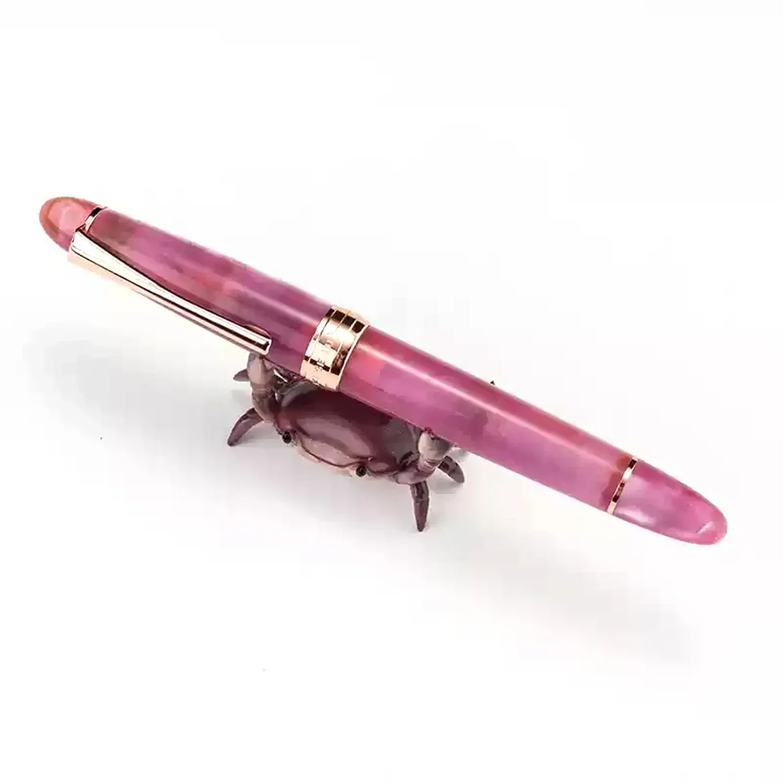 Kaigelu 356 Fountain Pen with Spiral Cap Iridium EF F Nib Pink Practice Writing Supplies School Stationery Exquisite Gift Pens