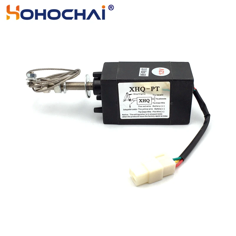 Diesel Engine Generator Flameout Stop Valve XHQ-PT Normally Closed Type 12V 24V Optional, Genset Accessory