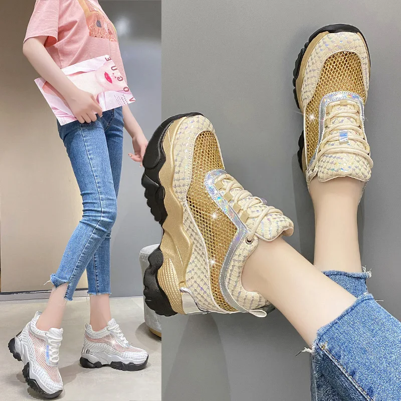 hkdq-sneakers-da-donna-con-punta-rotonda-suola-spessa-tomaia-effetto-rete-stampa-serpente-allacciatura-scarpe-casual-chunky-da-strada