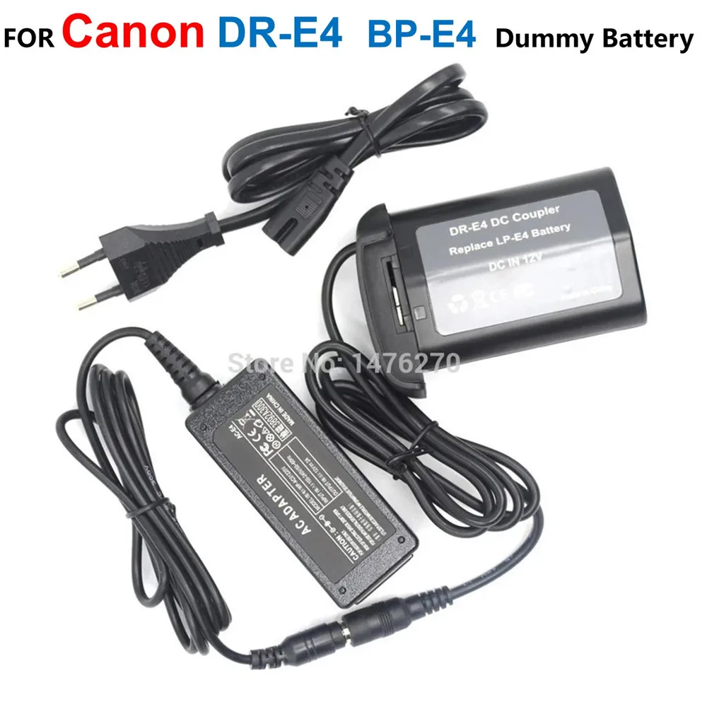 ACK-E4 AC Power Adapter DR-E4 DC Coupler LP-E19 LP-E4 Dummy Batter For Canon EOS 1DC 1D X 1D Mark III 1D Mark IV 1Ds Mark III