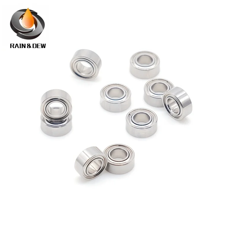 1/2/4/5/10Pcs Stainless Hybrid Ceramic Ball Bearings Bore 2mm 3mm 4mm 5mm 6mm 7mm 8mm 10mm ZZ Shielded Fishing Reel Mini Bearing