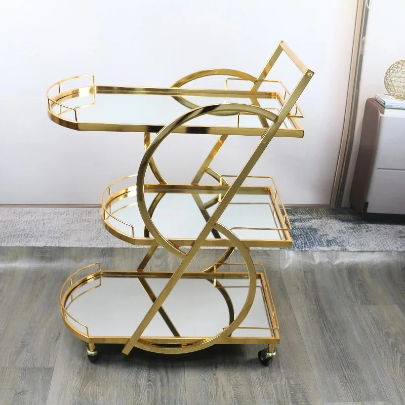 Dining car Plexiglass wine car Dining car Acrylic stainless steel rack