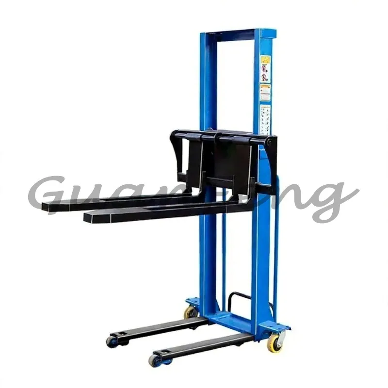 1.3M lifting height 500/1000KG manual lifting flatbed truck for warehouse cargo loading and unloading