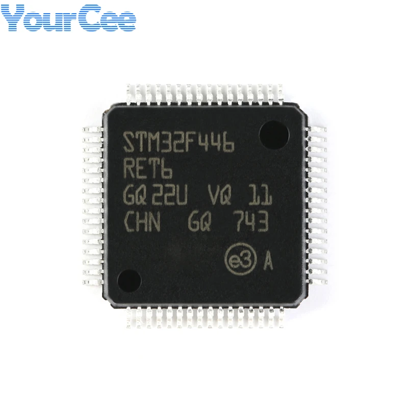 5pcs/1pc STM32F446RET6 STM32F446 STM32 LQFP-64 Cortex-M4 32-bit Microcontroller-MCU Chip IC Integrated Circuit