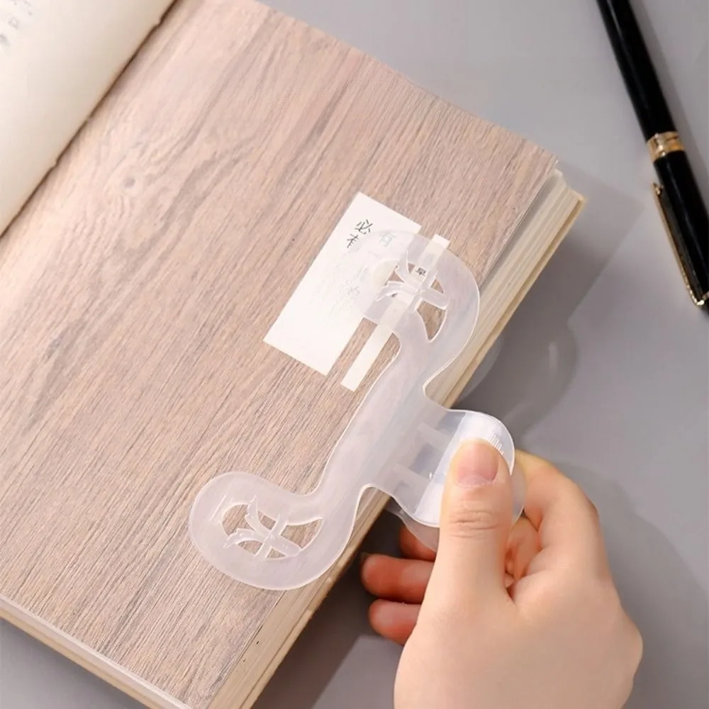 Easy To Read Reading Bookmark Holder Plastic 12° Anti Page Turning Holder Anti-slip Transparent Book Holder