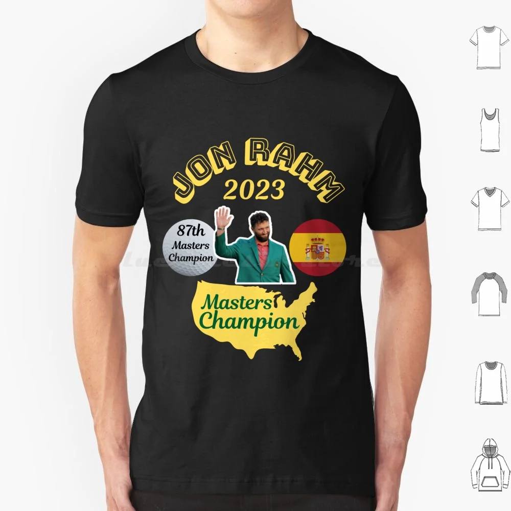 Jon Rahm Masters T Shirt Big Size 100% Cotton John Rahm Masters Masters 2023 Jon Rahm 87th Masters Masters Tournament The