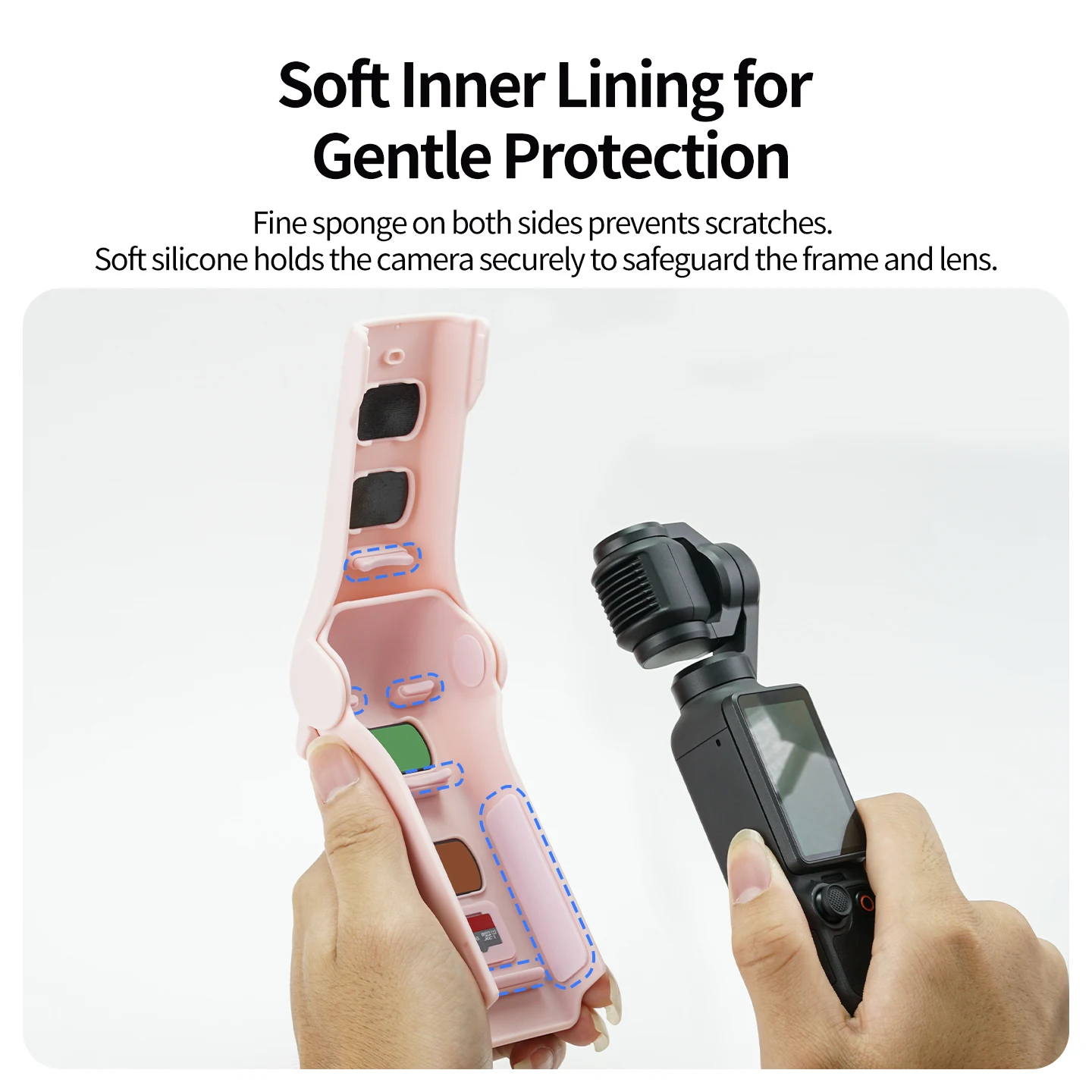 Schnellöffnungs-Flip-Design Schutzhülle für DJI Osmo Pocket 4 Gimbal Einhandbedienung Schneller Zugriff Kameraschutz Zubehör – Detail 9
