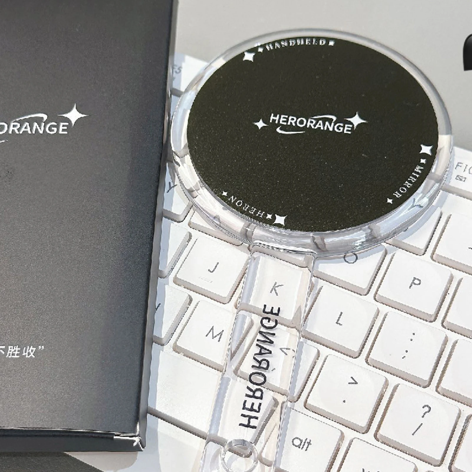 Espelhos de maquiagem portáteis para mulheres bonito espelho compacto portátil com alta clareza para meninas acessórios cosméticos de viagem