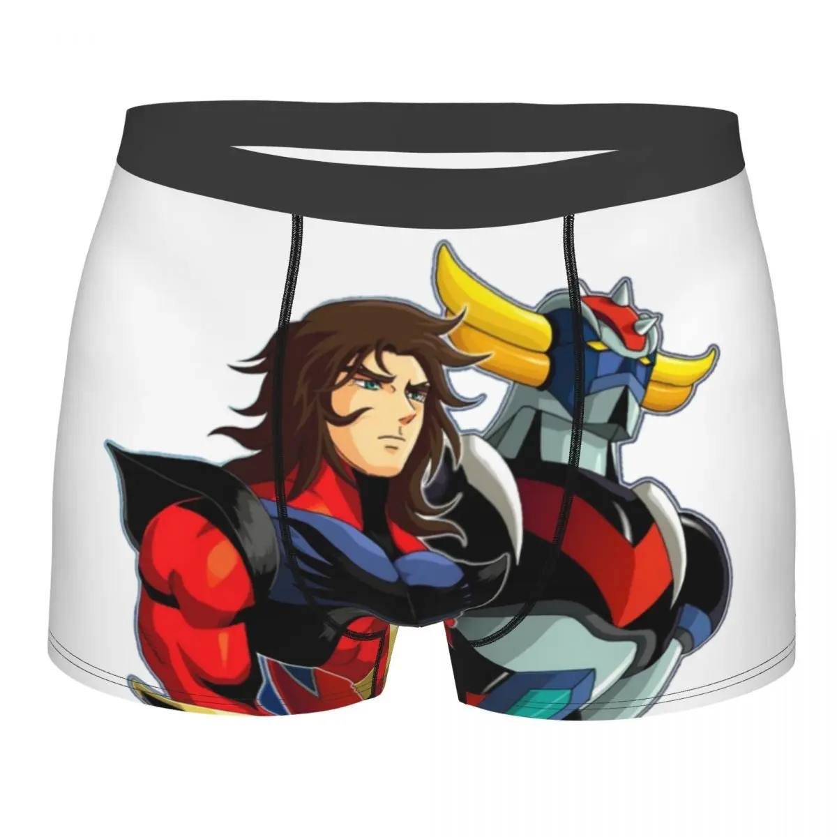 مخصص Grendizer المعادن الملاكمين السراويل الرجال Ufo روبوت Goldorak اليابان أنيمي مانغا مازنجر Z ملخصات الملابس الداخلية الجدة السروال