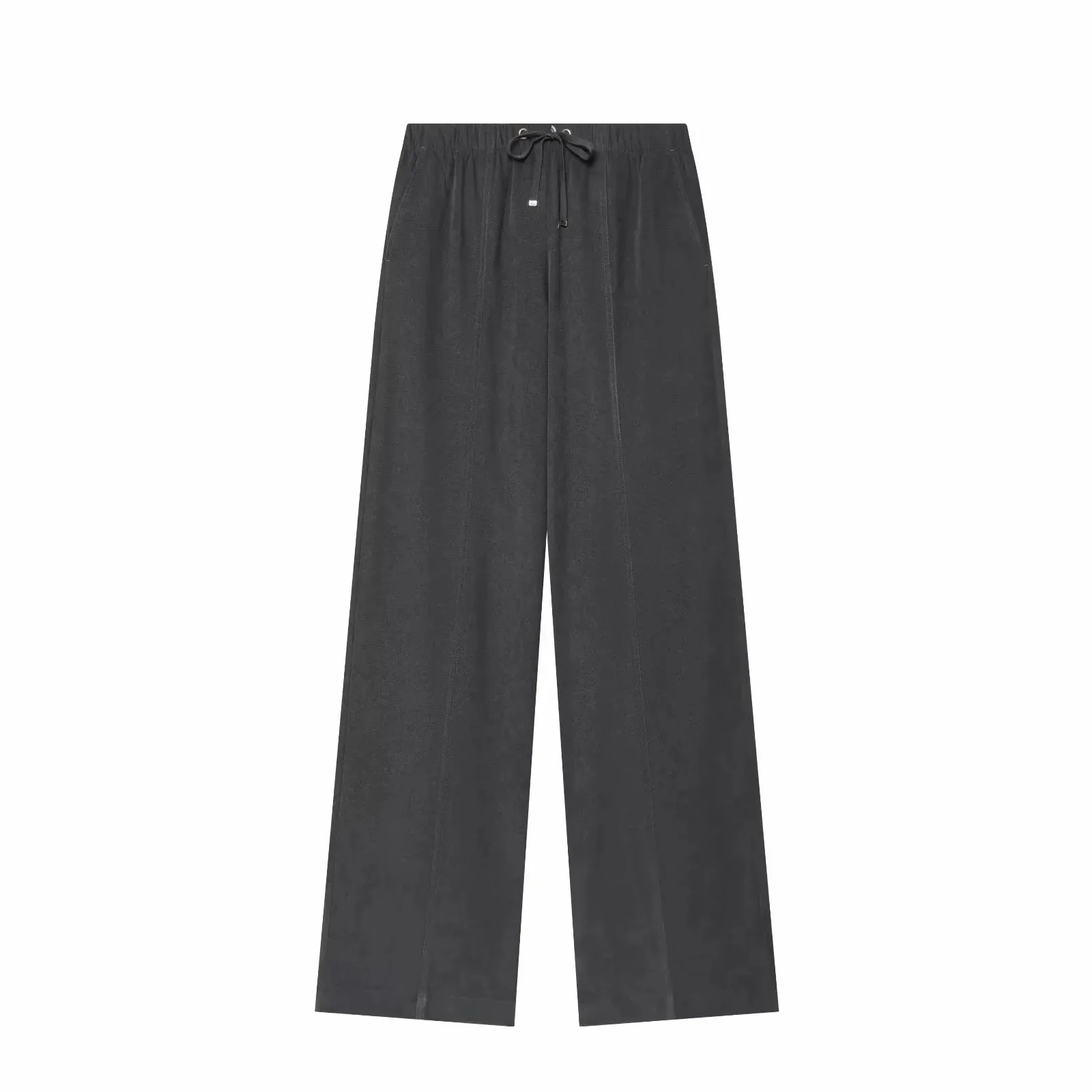 Damen-Hosen-Set 2-teilig, Neu 2026, Kapuzenjacke mit Reißverschluss, Weite Hose mit Kordelzug, Damen-Outfit – Detail 9