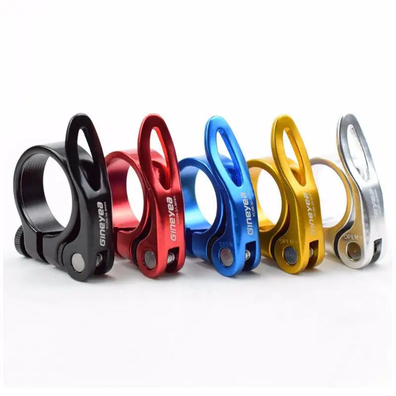 28.6/30.2/31.8/34.9mm Alloy Bike Seat Clamp Aluminium Quick Release Mountain MTB BMX Road Bike bicycle Seatpost Clamp