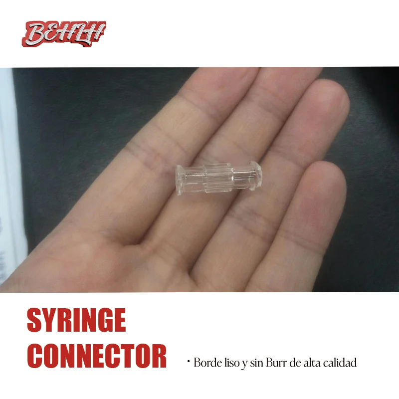 Ruhr thread connector nano soft PP material transparent syringe bidirectional connector beauty accessories