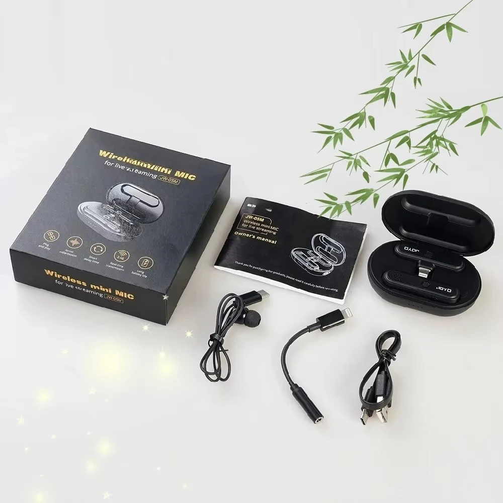 Zhuole JW-05M Professional Mini Intelligent Wireless Microphone Live Interview …