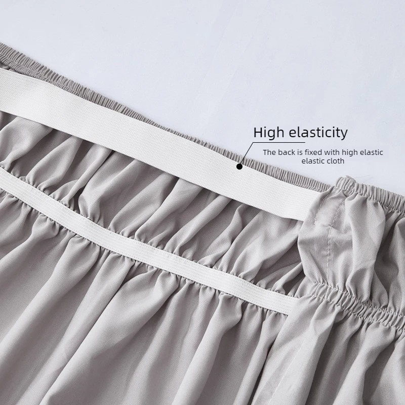Bed Skirt with Removable Flannel Polyester Cover Easy Wash Standard Sizes Multi Colors Dust Ruffle for Home Hotel Bed Cover Set