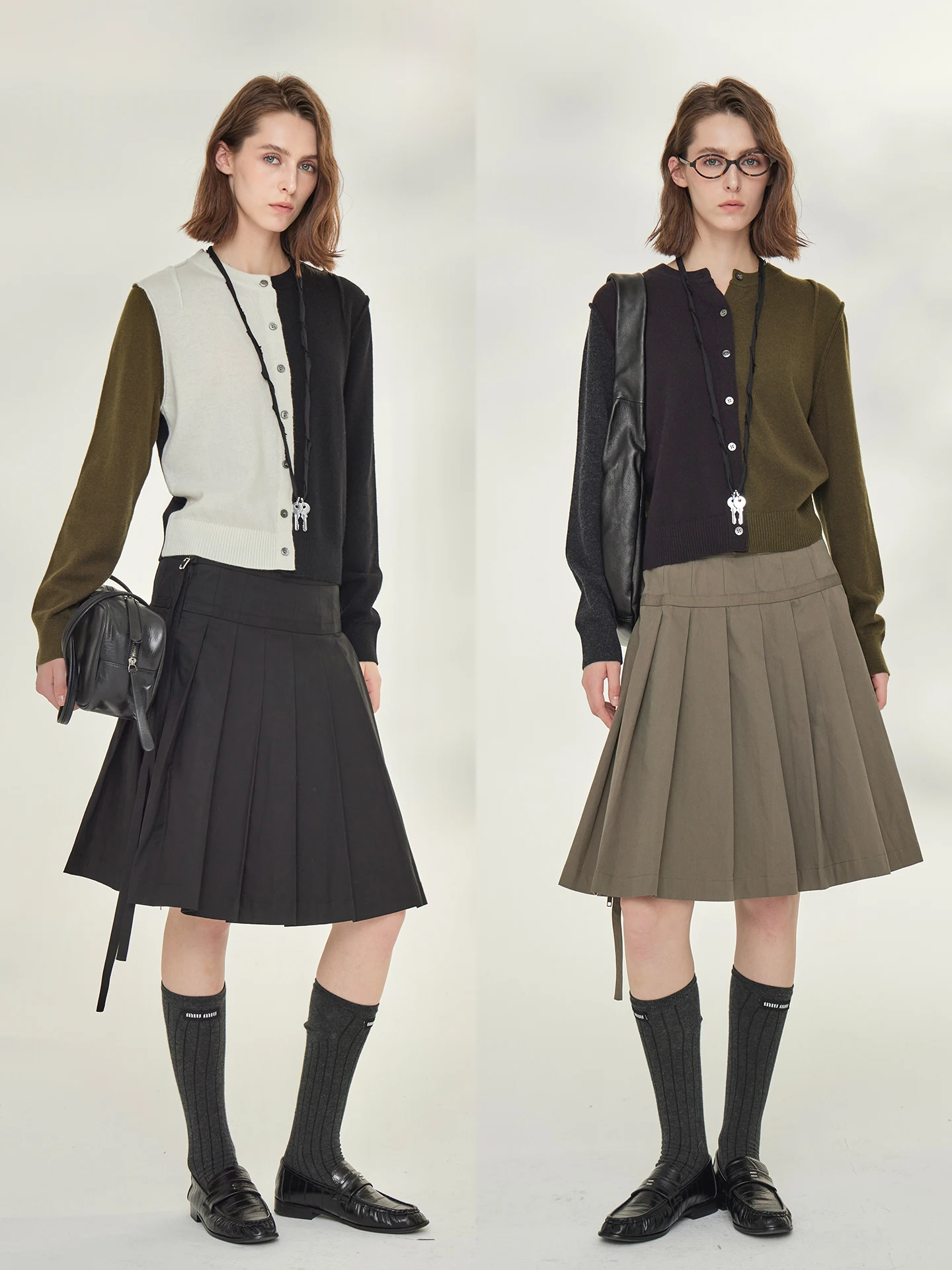 

3ONE Sle 00 Wool Color Blo Knitted Sweater Coat Women's Autumn Winter New Arrival Soft Retro Fit Long Sve ro...