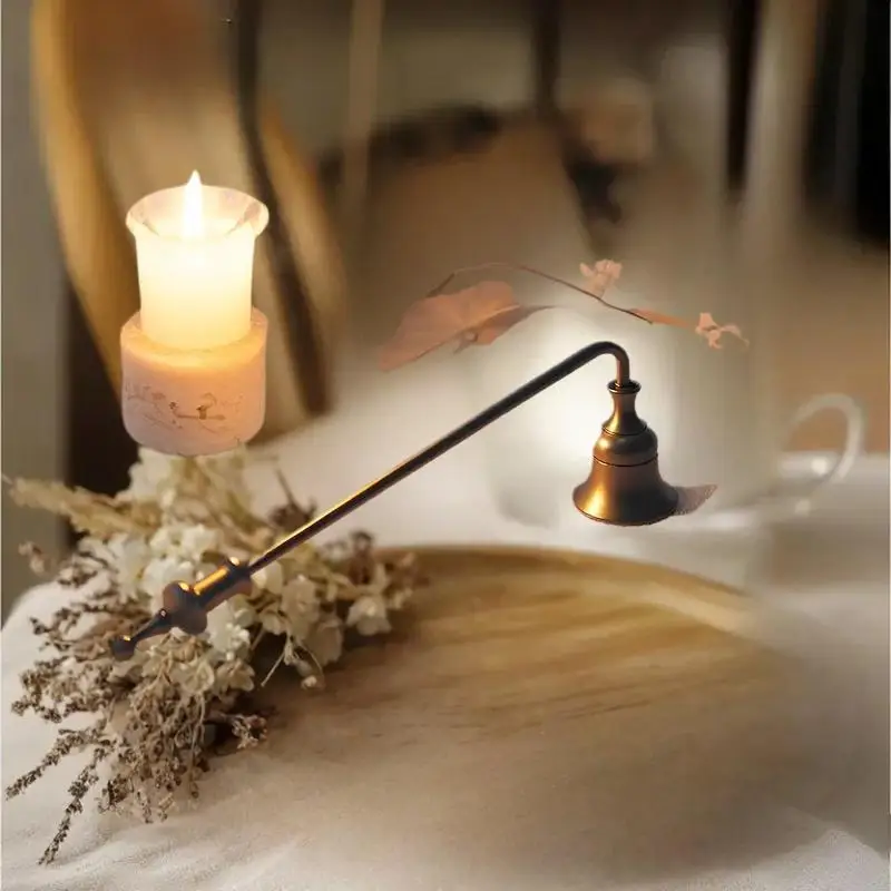 Candle Damper Candle Stainless Tool Long Handle Bell Extinguisher Accessory Wicks Out Steel Extinguish Putting Accessories