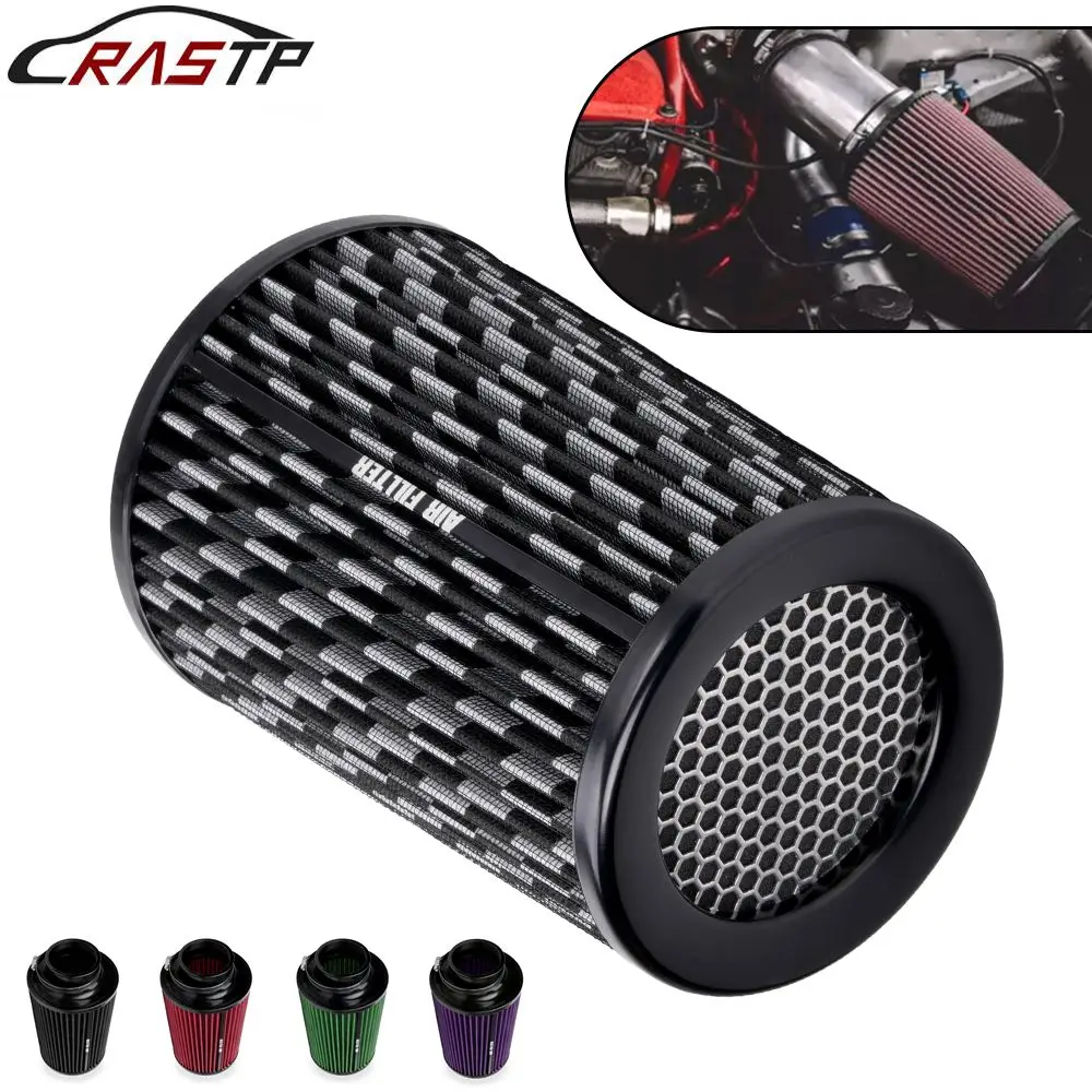 

RASTP-Car Cold Air Intake Filter Induction Kit 76MM/3"Car Air Filter Sport Power Mesh Cone High Flow OFI207