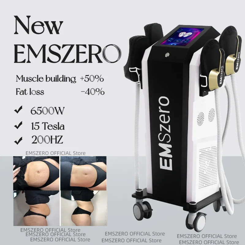 Professional EMSzero Machines 6500W EMS Body Sculpt Machine Super Strong Electromagnetic Waves Increase Muscle