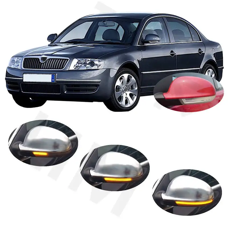 

for Skoda Superb 3U 2006 2007 2008 Sequential LED Dynamic Indicator Side Mirror Turn Light Signal