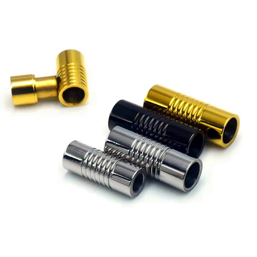 5 szt. Stal Nierdzewna 3mm 4mm 6mm Magnetyczne Zapięcie Do DIY Łącznik Bransolet Skórzanych Sznurków Charms Klamra Akcesoria Do Wyrobu Biżuterii