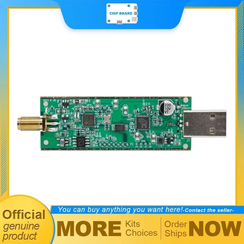 

RTL-SDR Blog V4 R828D RTL2832U 1PPM TCXO SMA SDR dongle only version supporting wide-band software defined radio reception