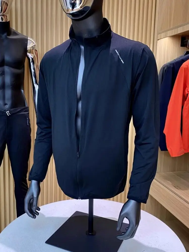 

Nordic Outdoor Men's Lightweight Breathable High Elastic Qui Dry Jaet Spring Summer New Arrival Stand Fit Long Sve