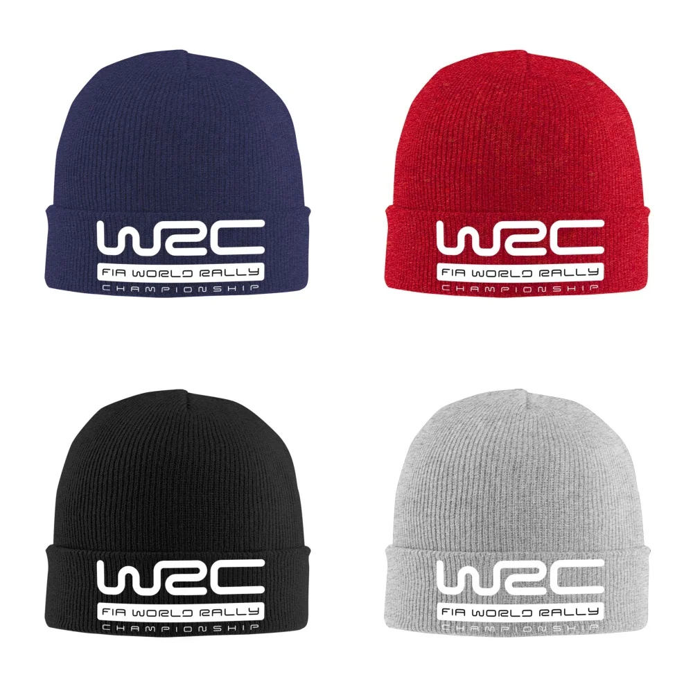 

World Rally Championship W-WRC Unisex Knitted Hat Outdoor Warm Men Solid Color Crimping Skullies Beanie Cap Hip Hop Ski Caps