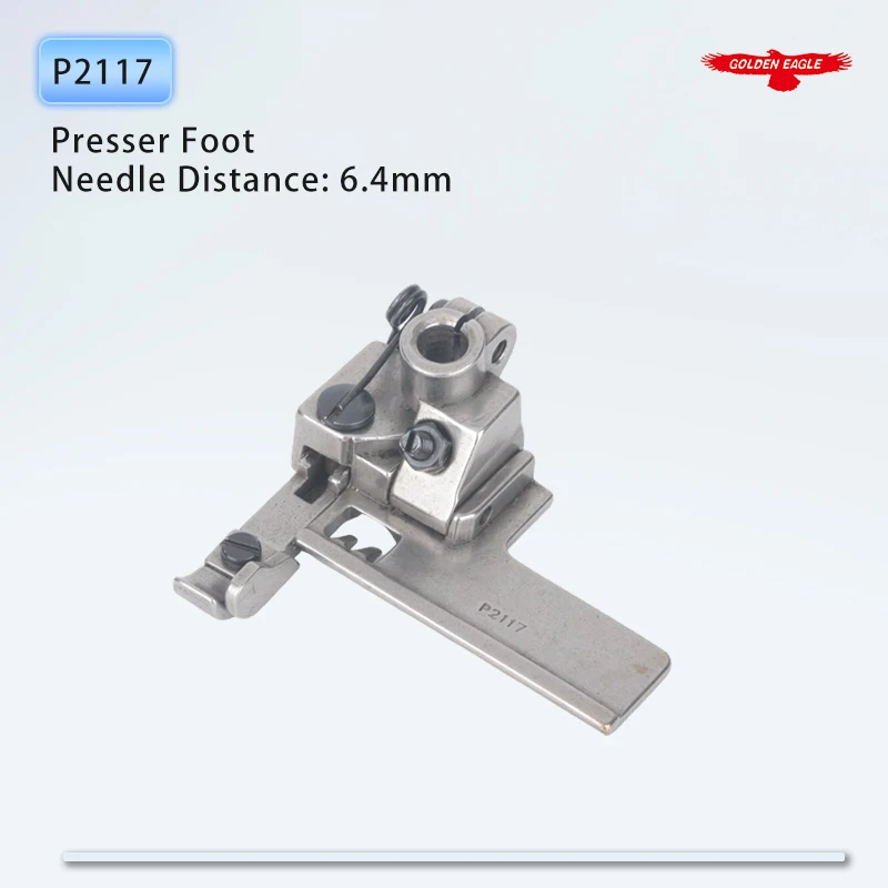 P2117 Presser Foot For Interlock Coverstitch Sewing Machine Fit Pegasus W500 W600 Siruba F007 C007 Yamato VC2700 6.4mm