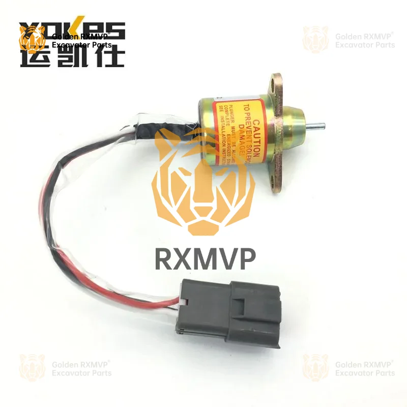 For  Engine 12V Stop solenoid valve 1503ES-12S5SUC12S 119233-77932  Yanmar Excavator