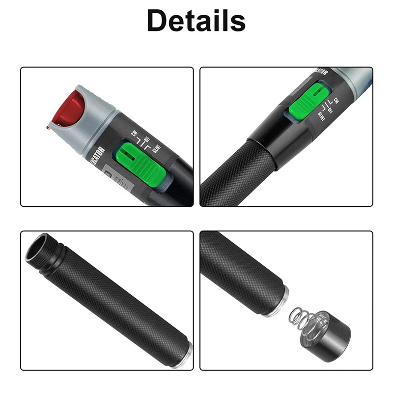 30MW 30KM Visual Fault Locator Fiber Light Tester VFL Optische Kabel Met Single Mode FC Male Naar LC vrouwelijke Adapter