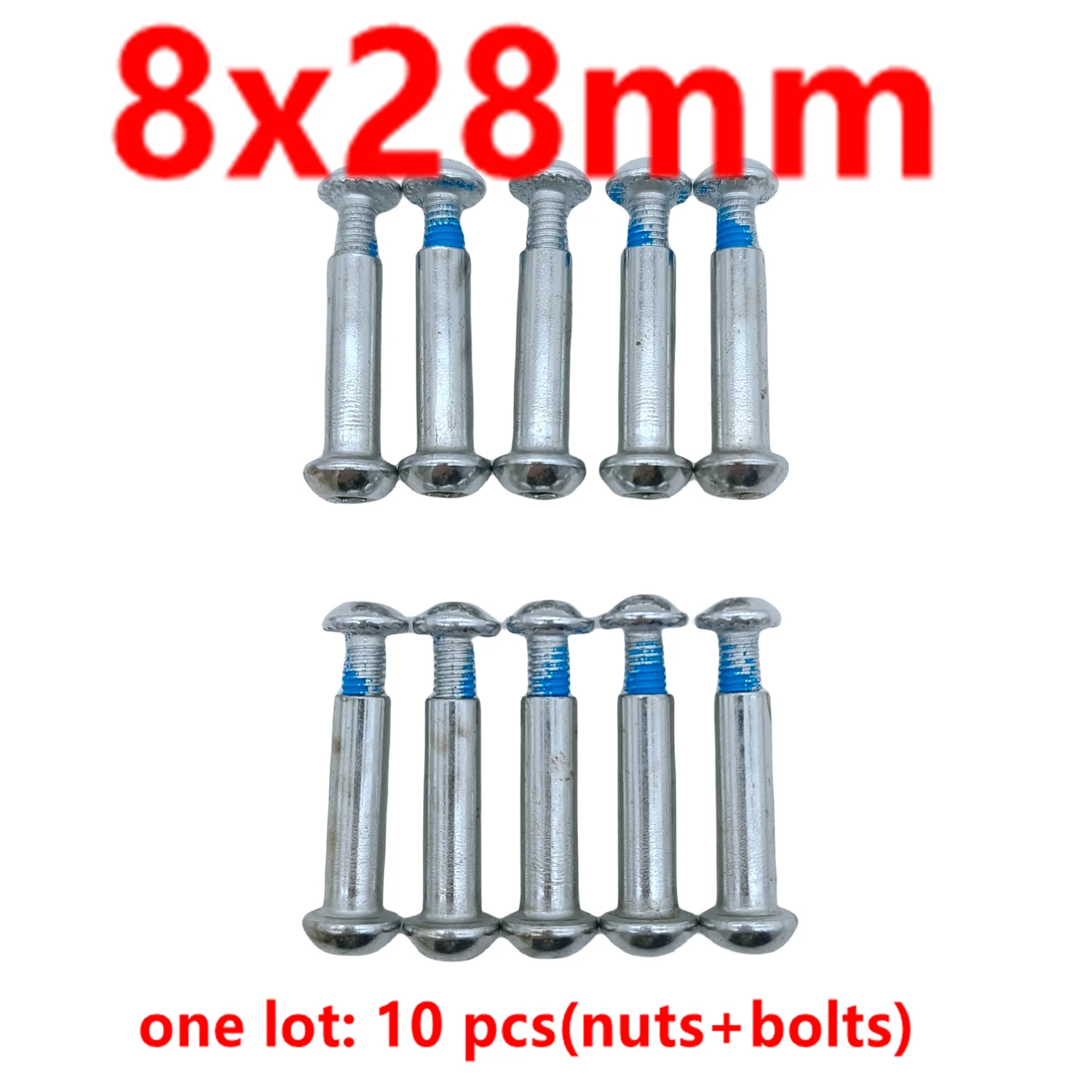 Scooter accessories scooter axle screw bolt and nut 10pcs/lot  8x28mm--8x98mm