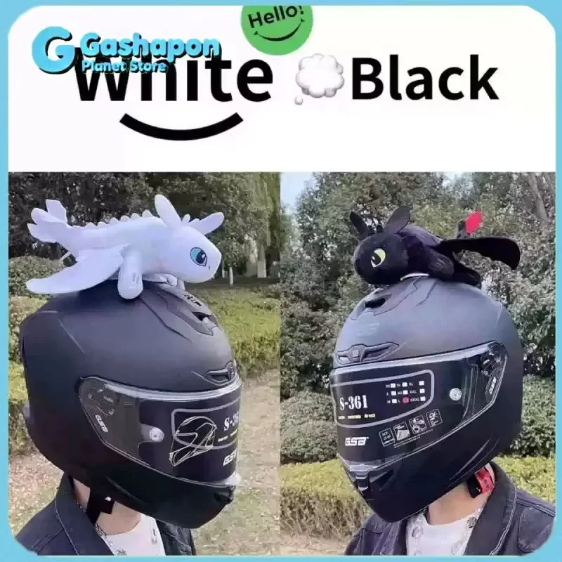How To Train Your Dragon Toothless Car Motorcycle Helmet Decoration Little Black Dragon Doll Animation Periphe Birthday Present