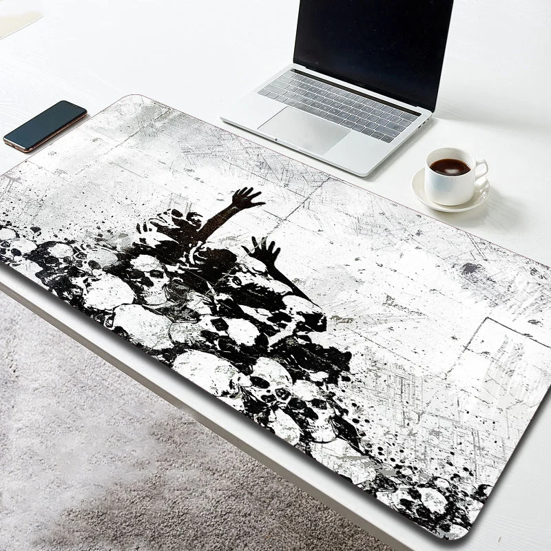 80x40cm Large Size Skull Art Mouse Pad Computer Keyboard Table Desk Mat for Office Hoom Anti-slip Mousepad Gamer Cabinet Carpet