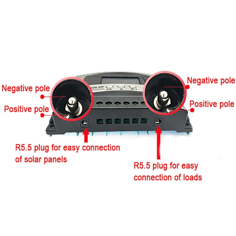 Imagem -05 - Controlador Solar Mppt Step-down com Display Lcd Dual Usb Bluetooth App Controle de Tensão Ampla 10a 20a 30a 40a 50a 12v60v 18v150v