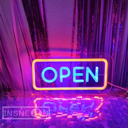 Open Neon Led Teken Winkel Neon Light Shop Open Brief Teken Muur Opknoping Opening Borden Room Bruiloft Decoratie Neon Lamp Sign