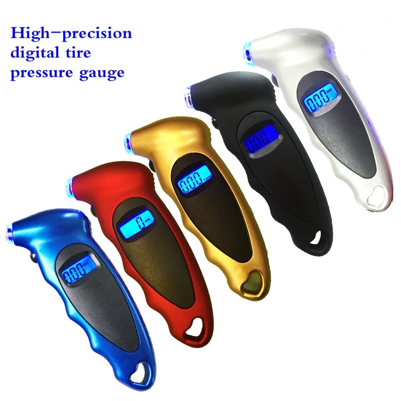 1pc High Precision Electronic Digital Tire Pressure Gauge Automobile Tire Tire Pressure Detector