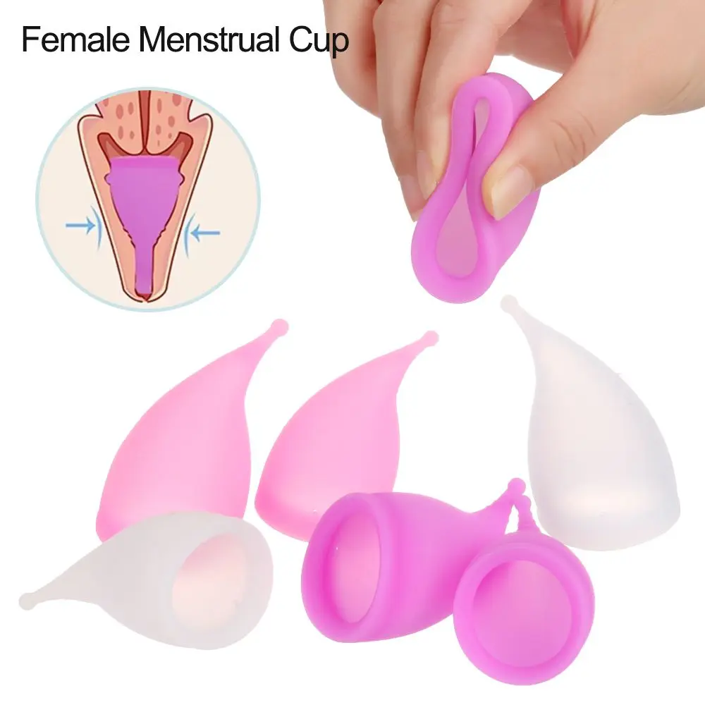 Reusable Pads Hygiene Product Female Menstrual Cup Menstrual  Silicone Cup Lady Cups