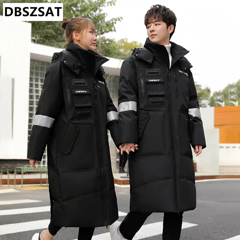 2022 Winter New Parkas Men Brand Windproof Windbreak Plus Velvet Thick Warm Jacket Parkas Coat Men Long Hooded Parkas Jacket Men